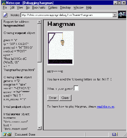 Отладка Приложения Hangman